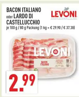 Marktkauf Levoni bacon italiano Angebot