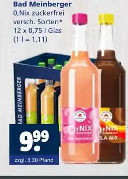 Getränkewelt Bad meinberger 0,nix zuckerfrei Angebot