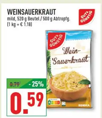 Marktkauf Gut&günstig weinsauerkraut Angebot