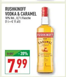 Marktkauf Rushkinoff vodka & caramel Angebot