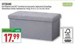 Marktkauf Kesper sitzbank Angebot