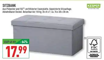 Marktkauf Kesper sitzbank Angebot