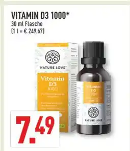 Marktkauf Nature love vitamin d3 1000 Angebot