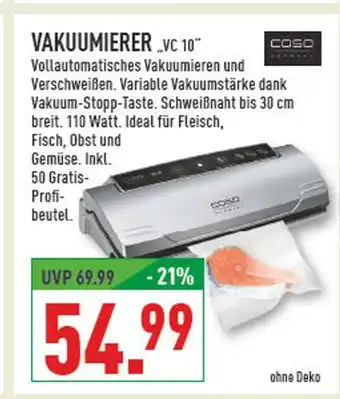 Marktkauf Caso vakuumierer vc 10 Angebot