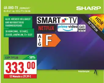 Marktkauf Sharp 4k-uhd-tv, 55gm6141e Angebot