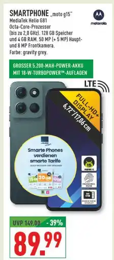 Marktkauf Motorola smartphone moto g15 Angebot