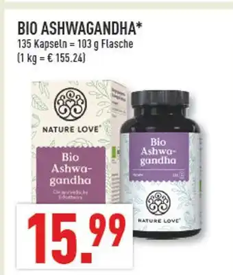 Marktkauf Nature love bio ashwagandha Angebot
