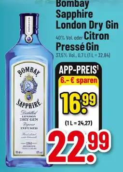 trinkgut Bombay sapphire london dry gin Angebot
