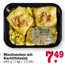 E-Center Scheck-in maultaschen mit kartoffelsalat Angebot