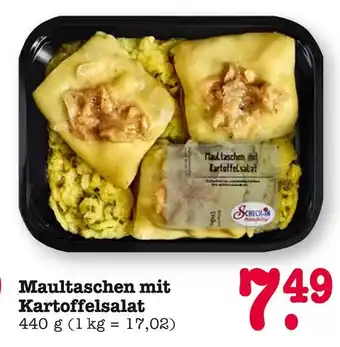 E-Center Scheck-in maultaschen mit kartoffelsalat Angebot