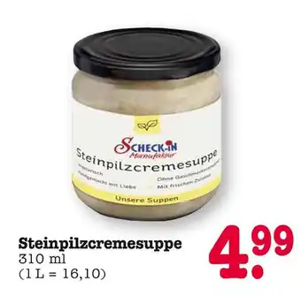 E-Center Scheck-in manufaktur steinpilzcremesuppe Angebot