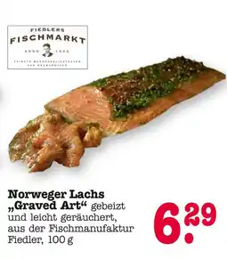 E-Center Fiedlers fischmarkt norweger lachs „graved art“ Angebot