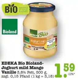E-Center Edeka bio bioland joghurt mild mango vanille Angebot