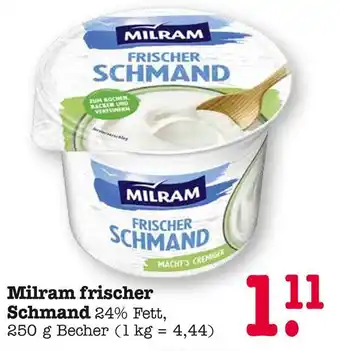 E-Center Milram frischer schmand Angebot