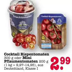 E-Center Unsere heimat cocktail rispentomaten Angebot