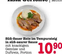 E-Center Süß-sauer ente im tempurateig in süß-saurer sauce Angebot