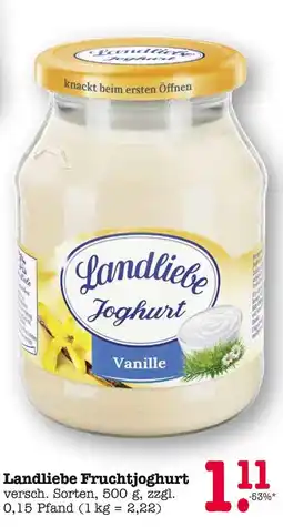 E-Center Landliebe fruchtjoghurt vanille Angebot