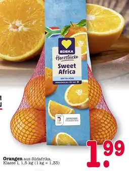E-Center Edeka herzstücke orangen sweet africa Angebot