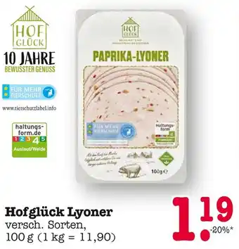 E-Center Hofglück lyoner Angebot