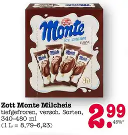 E-Center Zott monte milcheis Angebot