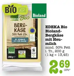 E-Center Edeka bio bioland-bergkäse mit heumilch Angebot
