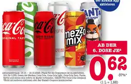 E-Center Coca-cola auch zero, mezzo mix, fanta und weitere sorten Angebot