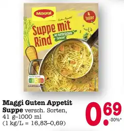 E-Center Maggi guten appetit suppe mit rind Angebot