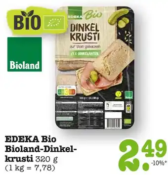 E-Center Edeka bio bioland-dinkelkrusti Angebot