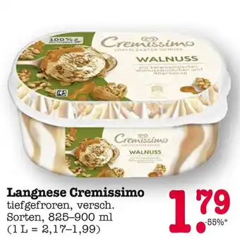 E-Center Langnese cremissimo langnese cremissimo walnuss Angebot