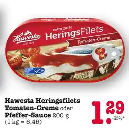 E-Center Hawesta heringsfilets tomaten-creme Angebot