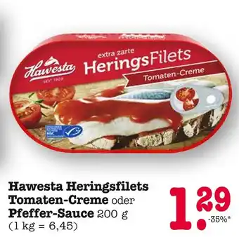 E-Center Hawesta heringsfilets tomaten-creme Angebot