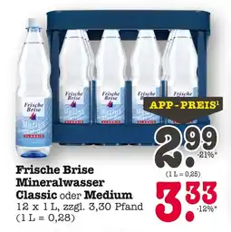 E-Center Frische brise mineralwasser classic Angebot