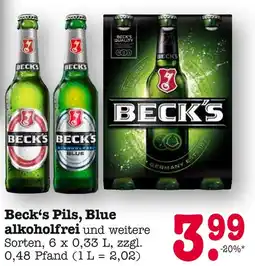 E-Center Beck's pils Angebot