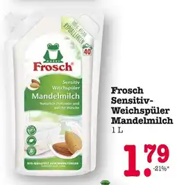 E-Center Frosch sensitiv-weichspüler mandelmilch Angebot