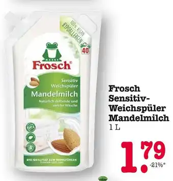 E-Center Frosch sensitiv-weichspüler mandelmilch Angebot