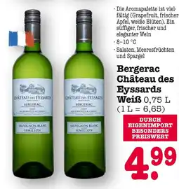 E-Center Bergerac château des eyssards weiß Angebot