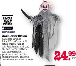 E-Center Amscan animierter clown Angebot