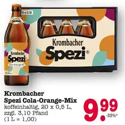 E-Center Krombacher spezi cola-orange-mix Angebot