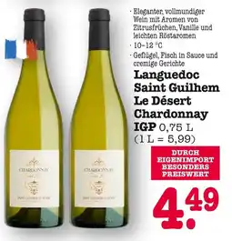E-Center Languedoc saint guilhem le désert chardonnay igp Angebot