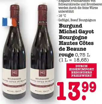E-Center Michel gayot bourgogne hautes côtes de beaune rouge Angebot