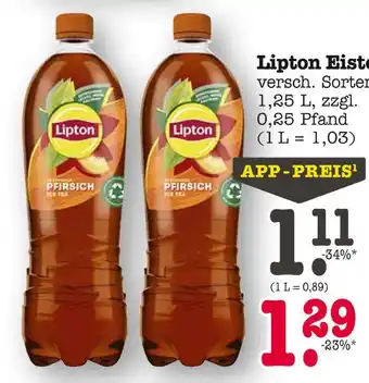 E-Center Lipton eistee pfirsich Angebot