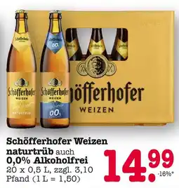 E-Center Schöfferhofer weizen naturtrüb Angebot