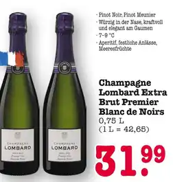 E-Center Lombard champagne lombard extra brut premier blanc de noirs Angebot