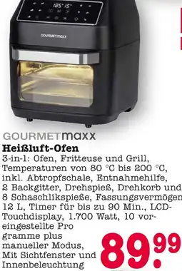 E-Center Gourmetmaxx heißluft-ofen Angebot