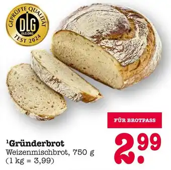 E-Center Gründerbrot Angebot