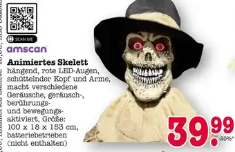 E-Center Amscan animiertes skelett Angebot