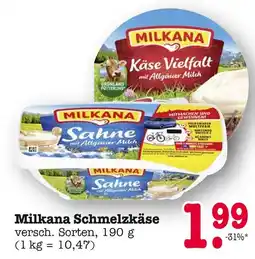 E-Center Milkana schmelzkäse käse vielfalt Angebot