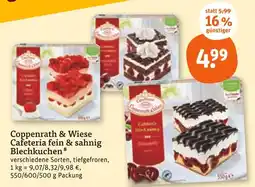 tegut Coppenrath & wiese cafeteria fein & sahnig blechkuchen Angebot