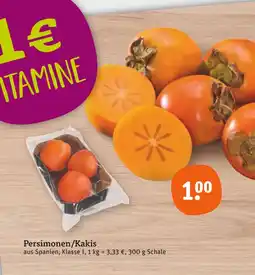 tegut Persimonen/kakis Angebot