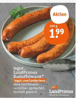 tegut Landprimus kartoffelwurst Angebot